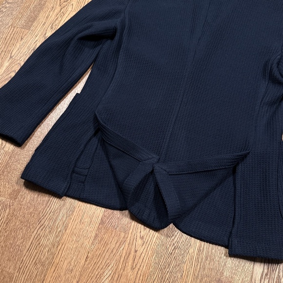 Hugo Boss Nold Thick Knit Wool Blend Unstructured Blazer Navy Blue Mens US 44 R - Picture 8 of 15